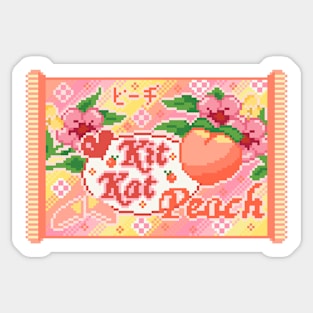 Kit Kat Pixel Art Sticker